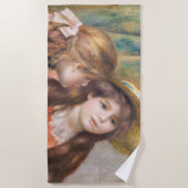 Serviette De Plage Renoir - Portrait de deux petites filles (Devant)