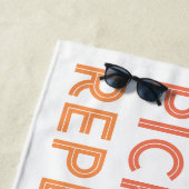 Serviette De Plage Répéter le sommeil du repas Pickleball personnalis (En situation)