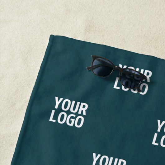 Serviette De Plage Répétition de l'image, de la conception ou du logo (En situation)