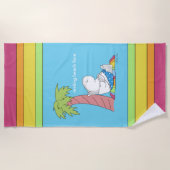 Serviette De Plage REPOS PLAGE FACE Bouton ventre Hippo Boynton (Devant)