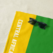 Serviette De Plage République Centrafricaine Drapeau splendide patrio (En situation)