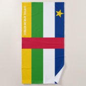 Serviette De Plage République Centrafricaine Drapeau splendide patrio (Devant)