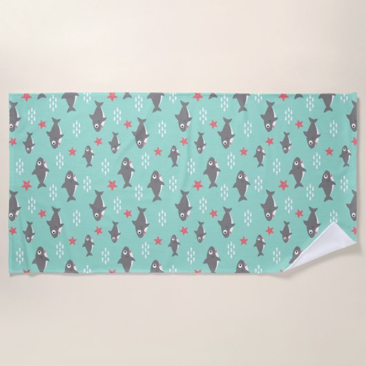 Serviette De Plage Requin (Devant)