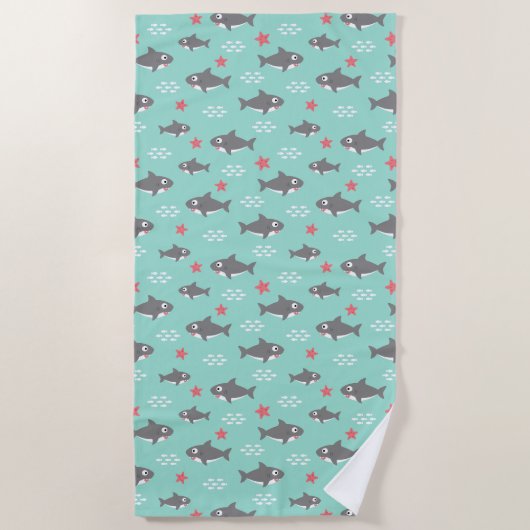 Serviette De Plage Requin (Devant)