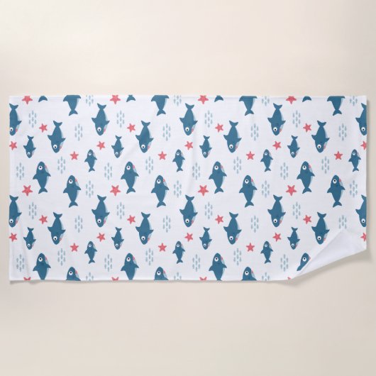 Serviette De Plage Requin (Devant)