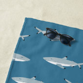 Serviette De Plage Requin amusant (En situation)