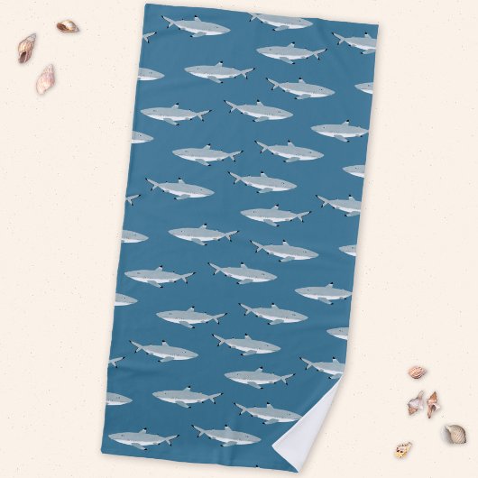 Serviette De Plage Requin amusant
