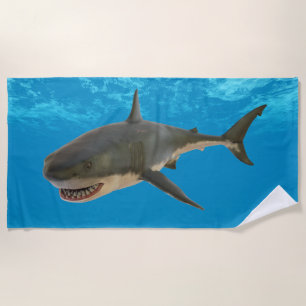 Serviette De Plage Requin blanc