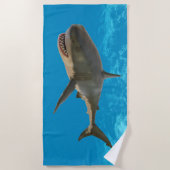 Serviette De Plage Requin blanc (Devant)