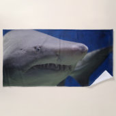 Serviette De Plage Requin de tigre de sable (Devant)