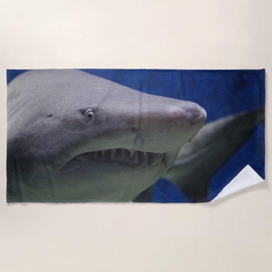 Serviette De Plage Requin de tigre de sable (Devant)