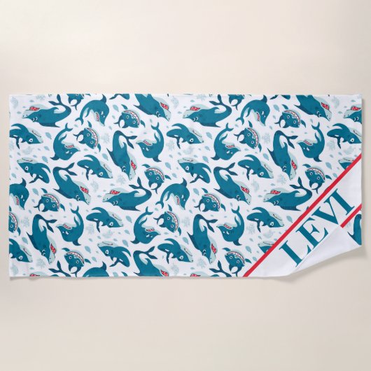 Serviette De Plage Requins (Devant)