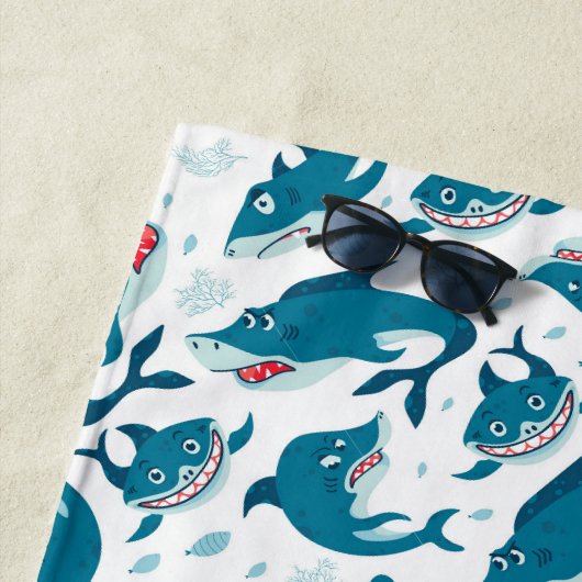 Serviette De Plage Requins (En situation)