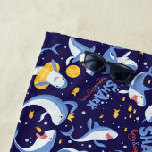 Serviette De Plage Requins Drôles (En situation)