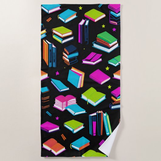 Serviette De Plage Réservation Colorée (Devant)