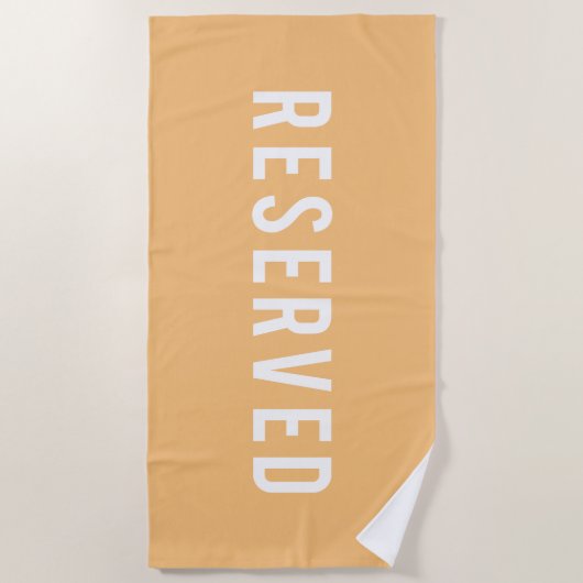 Serviette De Plage Réservé (Devant)