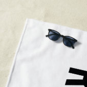 Serviette De Plage Réservé (En situation)