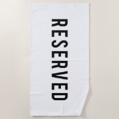 Serviette De Plage Réservé (Devant)