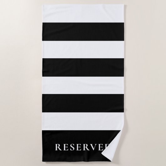 SERVIETTE DE PLAGE RÉSERVÉE | Serviette de plage r (Devant)