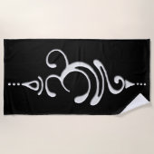 Serviette De Plage Respiration d'argent (Devant)