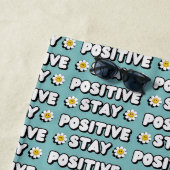 Serviette De Plage Restez Positif (En situation)