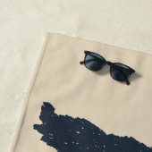 Serviette De Plage Restez Wild Gorilla Silhouette (En situation)