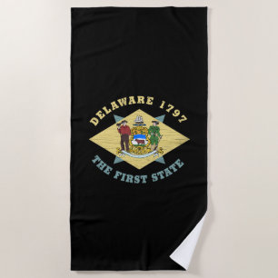 SERVIETTE DE PLAGE RETARD 1797 LE PREMIER DRAPEAU D'ÉTAT