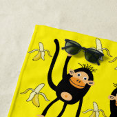 Serviette De Plage Retour À L'École Petit Singe (En situation)