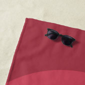 Serviette De Plage Retourner Fille Flop (En situation)
