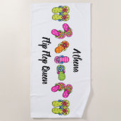 Serviette De Plage Retourner la Reine Persolée (Devant)
