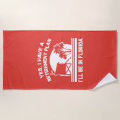 Serviette De Plage Retraite Floride (Devant)