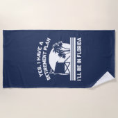 Serviette De Plage Retraite Floride (Devant)