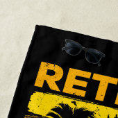 Serviette De Plage Retraité Pas Mon Problème Plus Coucher De Soleil T (En situation)