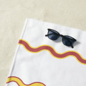 Serviette De Plage Retraite Relaxation de méduse personnalisée (En situation)