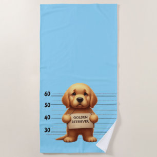 Serviette De Plage Rétreiver doré vilain