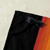 Serviette De Plage Retro Camera with Rainbow Print (En situation)