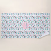 Serviette De Plage Retro Caravan Camping Cute Personnalisé (Devant)