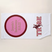 Serviette De Plage Retro Country Tribe Bachelorette Party (Devant)