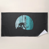 Serviette De Plage Rétro Escalade (Devant)