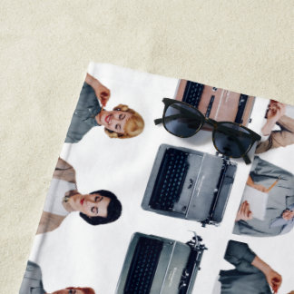 Serviette De Plage Retro Happy Administrative Professionals Day 