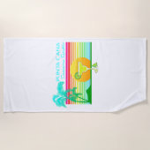 Serviette De Plage Rétro margarita de Punta Cana de plage (Devant)