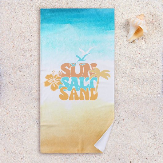 Serviette De Plage Rétro moderne