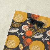 Serviette De Plage Rétro motif floral classique (En situation)