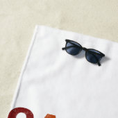 Serviette de plage Retro Oakville Water Polo (En situation)