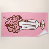 Serviette De Plage Retro Soda Shop Beach Towel  (Devant)