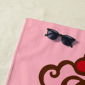 Serviette De Plage Retro Soda Shop Beach Towel  (En situation)