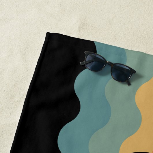 Serviette de plage - Retro Stripes 2 (En situation)