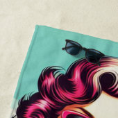 Serviette De Plage Retro Summer Girl (En situation)