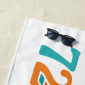 Serviette De Plage Retro Sunset 72 (En situation)