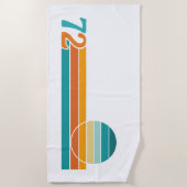 Serviette De Plage Retro Sunset 72 (Devant)